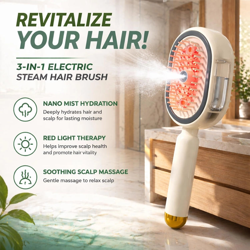 Effortless Sleek Hair: The Steam Brush That Saves Your Mornings!