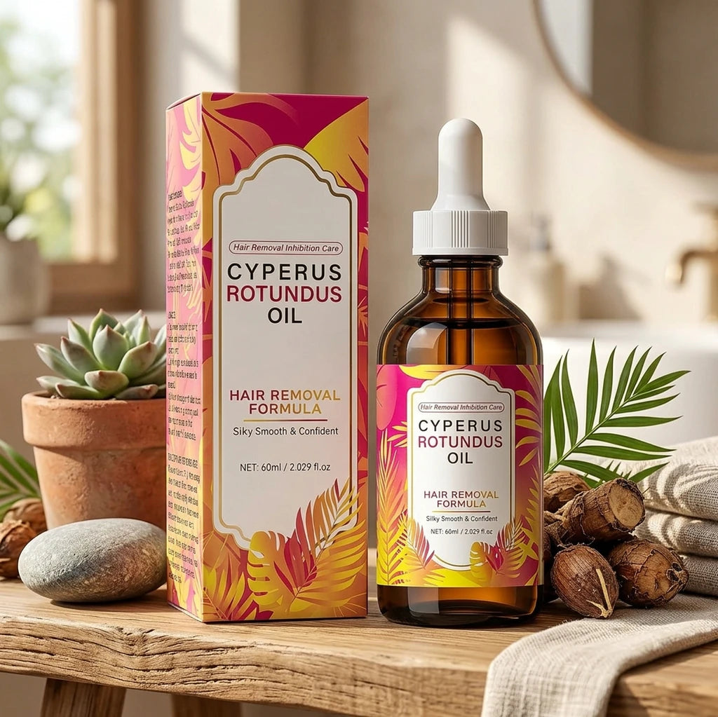 Silky Smooth Skin: Cyperus Rotundus Oil for Natural Hair Reduction & Deep Nourishment