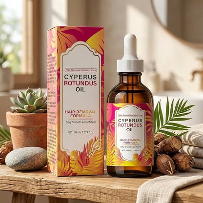 Silky Smooth Skin: Cyperus Rotundus Oil for Natural Hair Reduction & Deep Nourishment