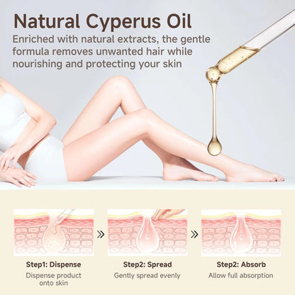Silky Smooth Skin: Cyperus Rotundus Oil for Natural Hair Reduction & Deep Nourishment
