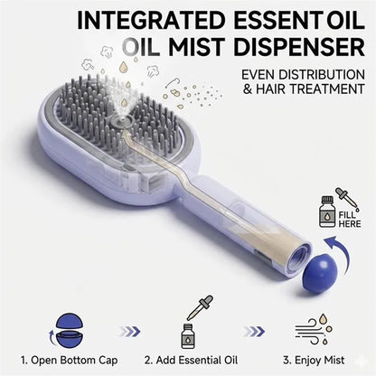 Electric Spray Scalp Massage Comb – Self-Cleaning, USB-C